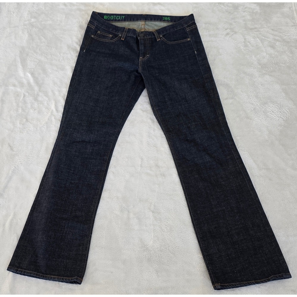 J CREW  Bootcut Dark‎ Wash Denim Jeans Cotton Blend  Waist 29S